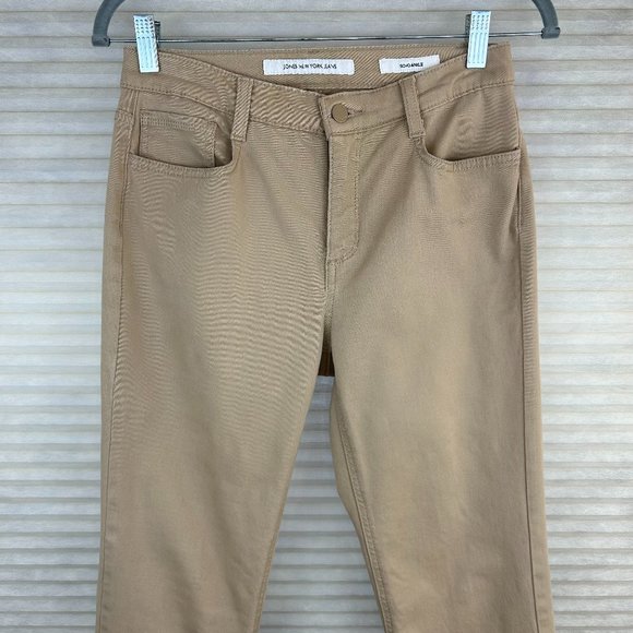 Jones New York Jeans Soho Ankle Tan Neutral Jeans Timeless Office Essential - Picture 3 of 11